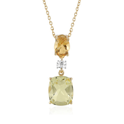 Collana in argento con Quarzo Limone