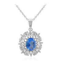 Collana in argento con Topazio Blu Indaco