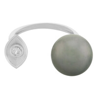 Anello in oro con Perla Tahitiana (TPC)