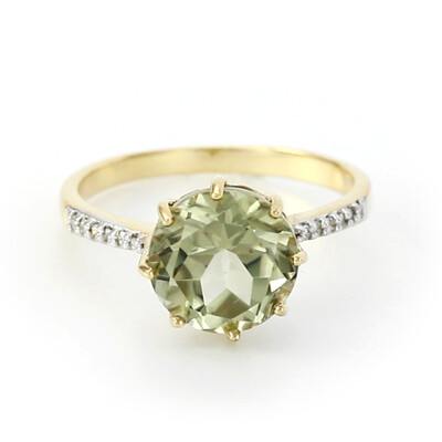 Anello placcato in oro con Zultanite