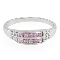 Anello in argento con Zaffiro Ceylon Rosa