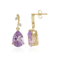 Orecchini in argento con Ametista Rose de France