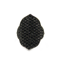 Anello in argento con Spinello Nero