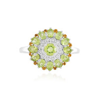 Anello in argento con Peridoto