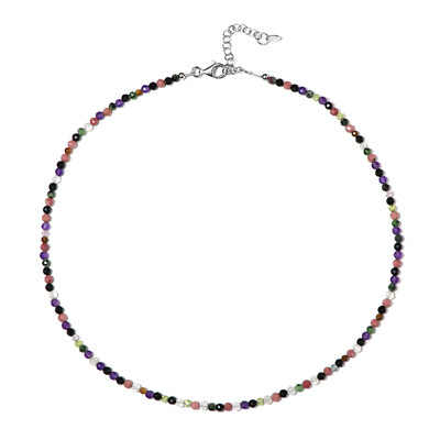 Collana in argento con Occhio di Tigre (Riya)