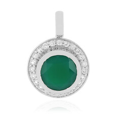 Ciondolo in argento con Onice Verde