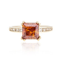 Anello in oro con Sfalerite
