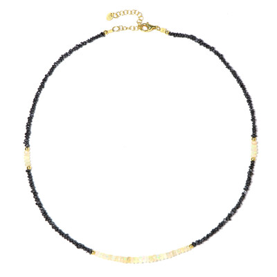 Collana in argento con Diamante Nero