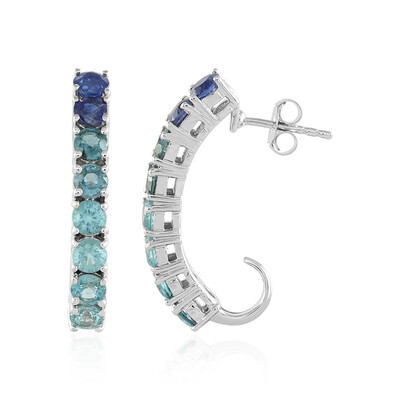 Orecchini in argento con Apatite Blu