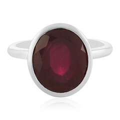 Anello in argento con Rubino del Madagascar