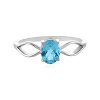 Anello in argento con Topazio Blu Cielo