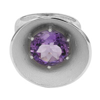 Anello in argento con Ametista Zambiana