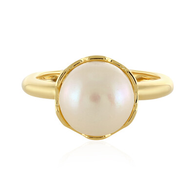 Anello in argento con Perla di Acqua Dolce