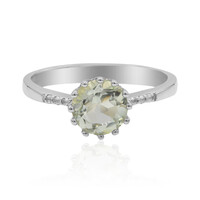 Anello in argento con Ametista Verde