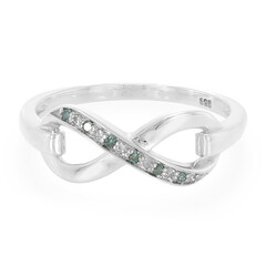 Anello in argento con Diamante Blu