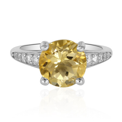 Anello in argento con Citrino