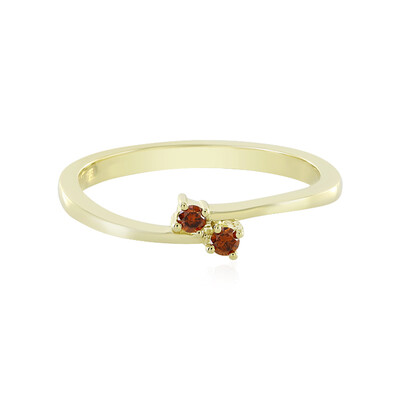 Anello in oro con Diamante Rosso I4
