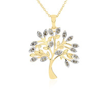 Collana in argento con Diamante Cioccolato I3