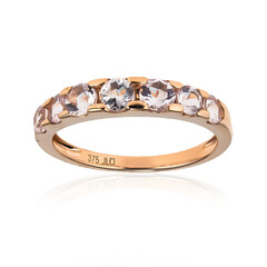 Anello in oro con Berillo Rosa non riscaldato