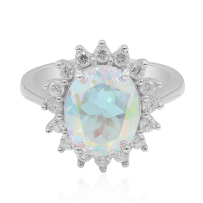Anello in argento con Topazio Moonlight