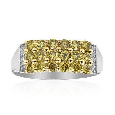 Anello in oro con Diamante Giallo SI1 (CIRARI)