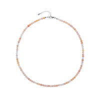 Collana in argento con Agata Rossa Botswana