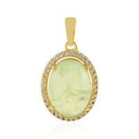 Ciondolo in argento con Prehnite