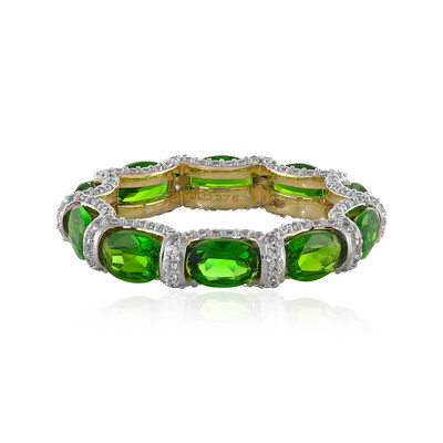 Anello in oro con Diopside Russo (Adela Gold)