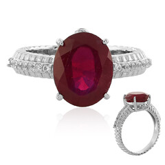 Anello in argento con Rubino del Madagascar