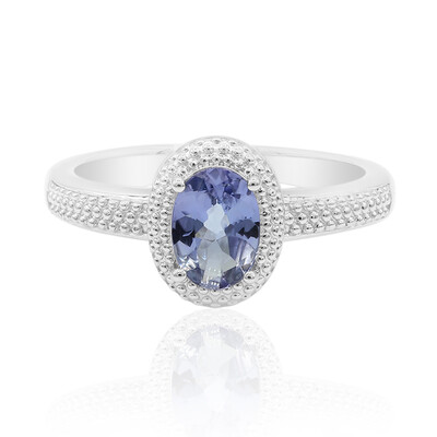 Anello in argento con Tanzanite (non riscaldata)