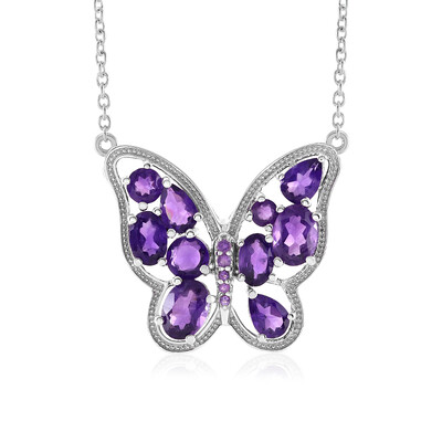 Collana in argento con Ametista Zambiana
