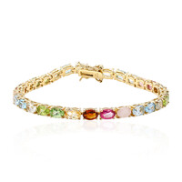 Bracciale in argento con Topazio Blu Svizzero