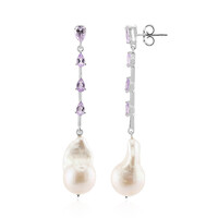 Orecchini in argento con Perla d'Acqua Dolce Bianca (TPC)