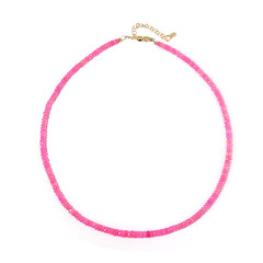 Collana in argento con Opale Rosa dell'Etiopia