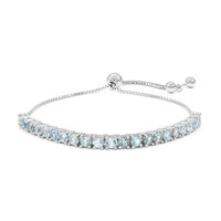 Bracciale in argento con Topazio Blu Cielo