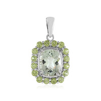 Ciondolo in argento con Ametista Verde