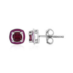 Orecchini in argento con Rodolite