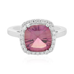 Anello in argento con Quarzo Rosso Oriente