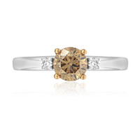 Anello in oro con Diamante Cioccolato SI2 (CIRARI)