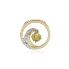 Ciondolo in oro con Diamante Giallo SI2