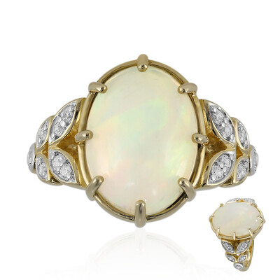 Anello in oro con Opale di Welo (Adela Gold)