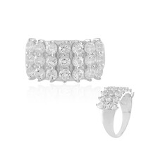 Anello in argento con Topazio Bianco