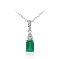 Collana in oro con Smeraldo Zambia AAA