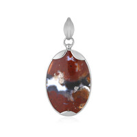 Ciondolo in argento con Calcedonio Multicolor (Bali Barong)
