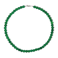 Collana in argento con Onice Verde