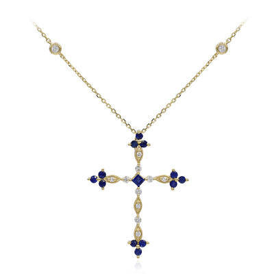 Collana in oro con Zaffiro Ceylon (CIRARI)