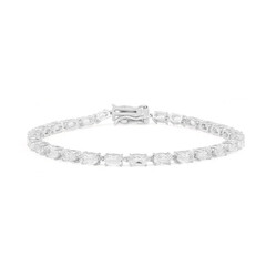 Bracciale in argento con Topazio Bianco