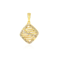 Ciondolo in argento con Diamante Champagne I2