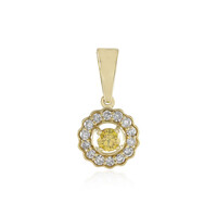 Ciondolo in oro con Diamante Giallo I1