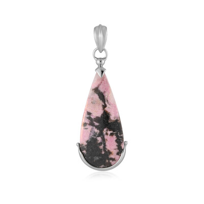 Ciondolo in argento con Rodonite Sulavesi (Bali Barong)